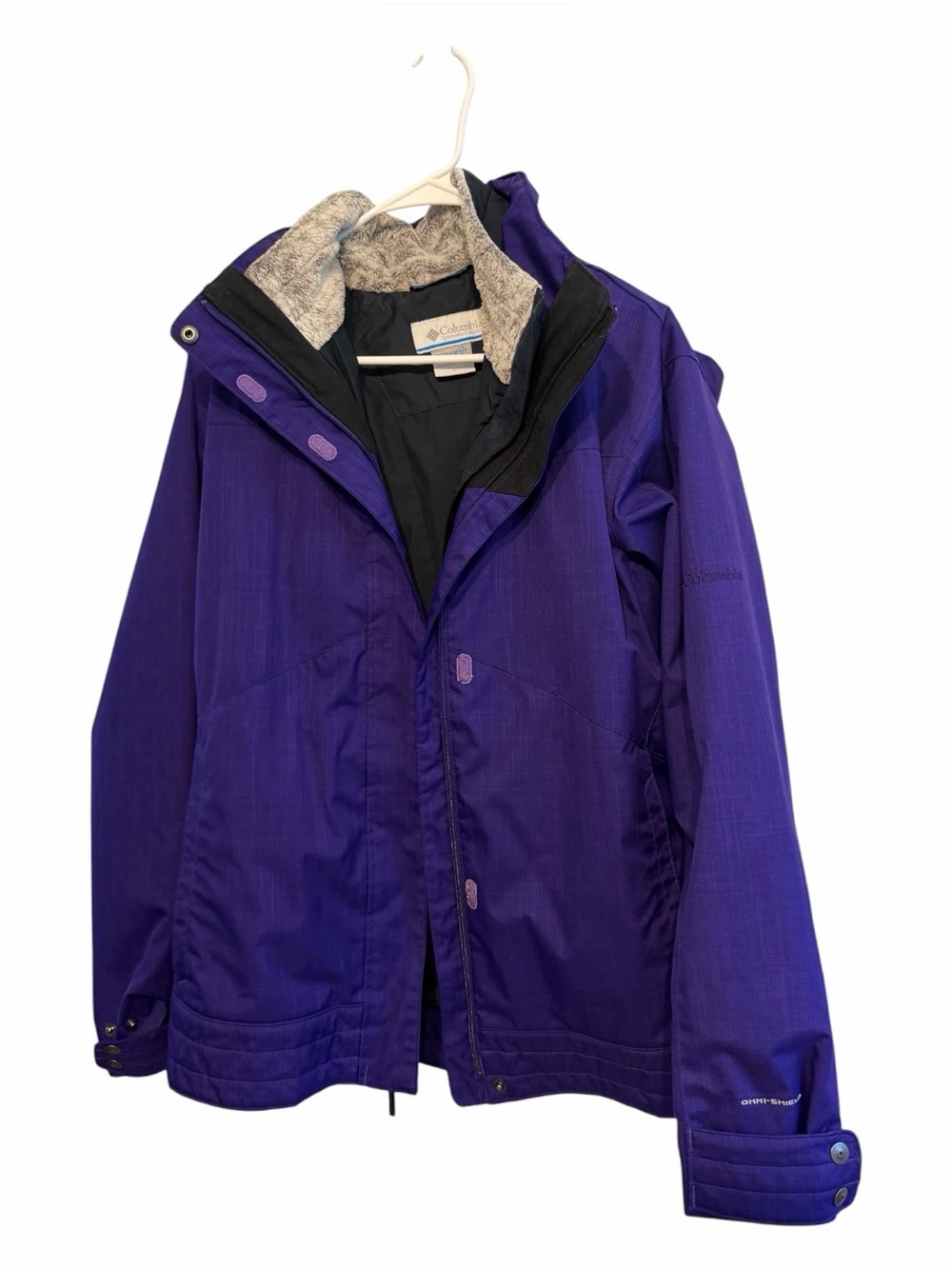 Columbia Purple Outdoor Shell Jacket